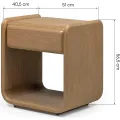 Noční stolek Nox 51 cm dub přírodní