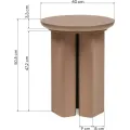 Odkládací stolek Brie 40 cm moka