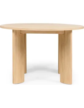 Kulatý jídelní stůl Bali 120 cm hnědý