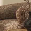 Designové křeslo Maribel hnědo-krémové/ořech