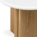 Odkládací stolek Marlo 50 cm krémový/dub přírodní
