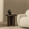 Odkládací stolek Keo 50 cm ořech tmavý