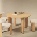 Kulatý jídelní stůl Bali 120 cm hnědý