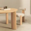 Kulatý jídelní stůl Bali 120 cm hnědý