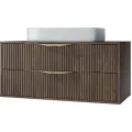 Závěsná skříňka pod umyvadlo Avila s deskou 100 cm ořech Villa