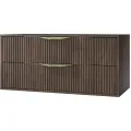 Závěsná skříňka pod umyvadlo Avila s deskou 100 cm ořech Villa