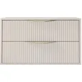 Závěsná skříňka pod umyvadlo Avila s deskou 80 cm kašmír/zlatá