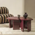 Odkládací stolek Barmi 55 cm vínový