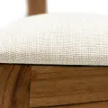 Barová židle Harper z masivu hnědá/světle béžová