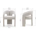 Designové křeslo Castelo šedo-béžové