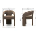 Designové křeslo Castelo moka