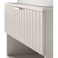 Závěsná skříňka pod umyvadlo Hana 80 cm kašmírová/zlatá