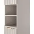 Vysoká závěsná koupelnová skříňka Hana 130 cm kašmírová/zlatá