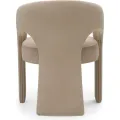 Designové čalouněné jídelní křeslo Nuria světle hnědé