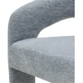 Designové čalouněné jídelní křeslo Nuria modrošedé