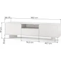 TV stolek Bloom 160 cm bílý