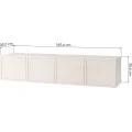 Závěsný TV stolek Noka 160 cm kašmírový
