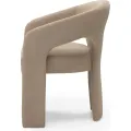Designové čalouněné jídelní křeslo Nuria světle hnědé