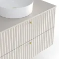Závěsná skříňka pod umyvadlo Nelli 80 cm kašmír/zlatá