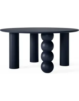 Konferenční stolek Bolla 80 cm z masivu tmavě modrý