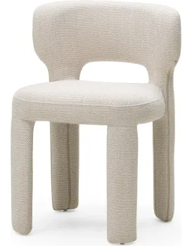 Čalouněná jídelní židle Misu krémová