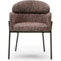 Jídelní křeslo Granda hnědé/černé