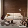 Vlněný koberec Seji 190x290 cm krémový/hnědý