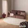 Vlněný koberec Sumire 120 cm krémový