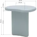 Odkládací stolek Noya 51 cm modrošedý