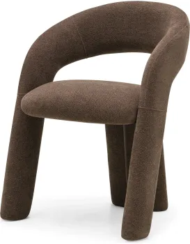 Designové křeslo Elise hnědé