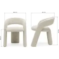 Designové křeslo Elise béžovo-krémové