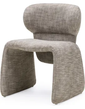 Designová jídelní židle Nabila hnědá