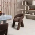 Designové křeslo Elise hnědé