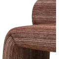 Designové křeslo Sena měděné/bílé