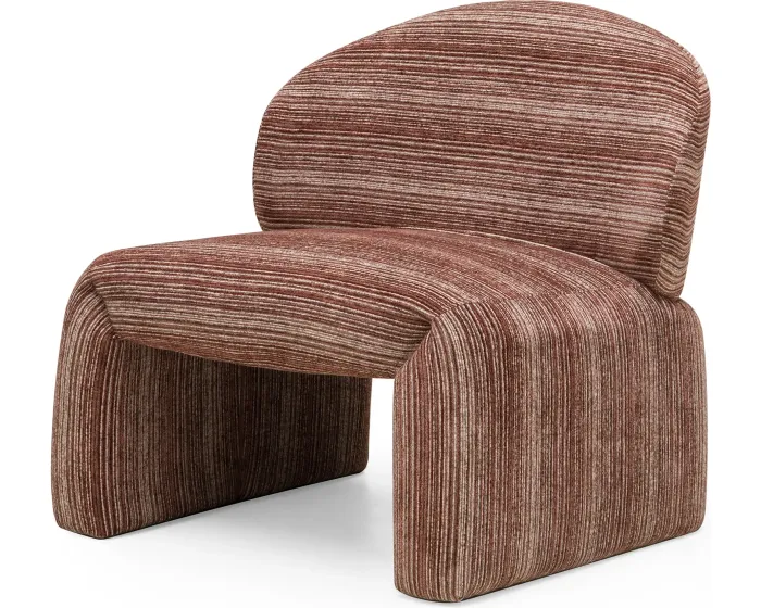 Designové křeslo Sena měděné/bílé
