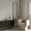 Nástěnné zrcadlo Fina 40x140 cm černé
