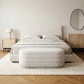 Designový taburet s úložným prostorem Layer béžový
