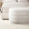 Designový taburet s úložným prostorem Layer béžový