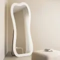 Stojací zrcadlo s LED osvětlením Cella 63x160 cm bílé