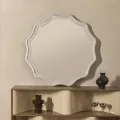 Nástěnné zrcadlo Luppo 100 cm světle béžové