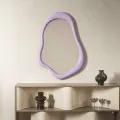 Nástěnné zrcadlo Maluma 60 cm fialové