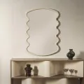 Nástěnné zrcadlo Sierra 100 cm světle béžové