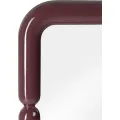Nástěnné zrcadlo Ava 90 cm vínově hnědé