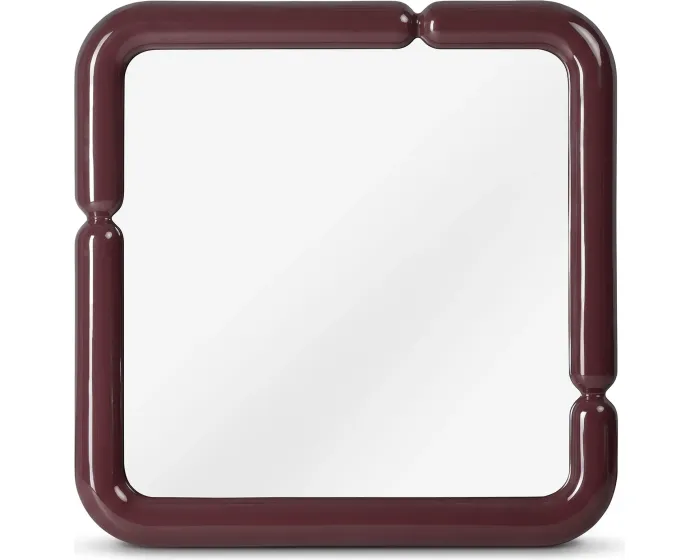 Nástěnné zrcadlo Ava 90 cm vínově hnědé