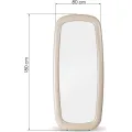Nástěnné zrcadlo Uva 180 cm světle béžové
