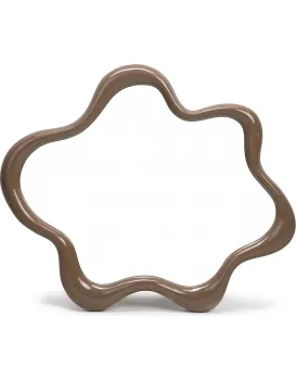 Nástěnné zrcadlo Izzi 83 cm světle hnědé/moka