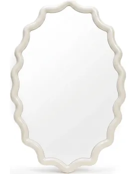 Nástěnné zrcadlo Lumi 120 cm bílé
