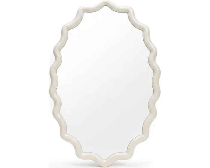 Nástěnné zrcadlo Lumi 120 cm bílé