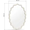 Nástěnné zrcadlo Lumi 120 cm bílé