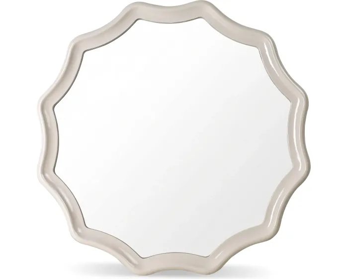 Nástěnné zrcadlo Luppo 100 cm světle béžové